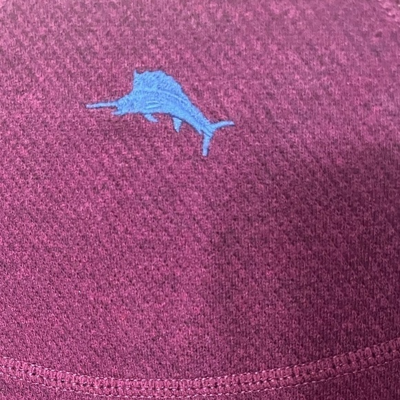 Tommy Bahama Maroon/Blue Reversible Flipstee Abaco Sweater Sz M - Picture 4 of 10
